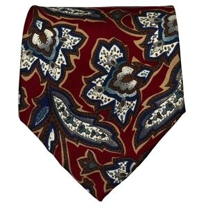 Christian Dior‎ Monsieur Red Paisley 100% Silk Men's Necktie Tie 3.75" Formal
